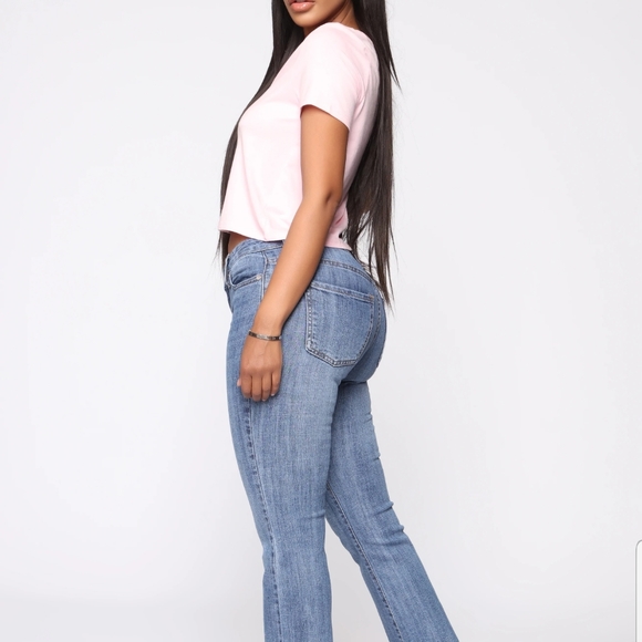 Fashion Nova Carrie V-Neck Top -PINK - Picture 5 of 7